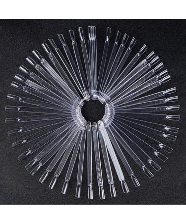 100 PCS Clear Fake Nail Swatches Display Sticks - Nail Art Tips Color Sticks for Gel Polish Practice - Buy Online on GoSupps.com