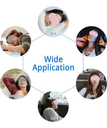 Buy Blue Plush Sleep Masks - Ultra Soft Adjustable Eye Cover for Kids & Adults | Travel Blindfolds for Comfortable Sleep - Buy Online on GoSupps.com