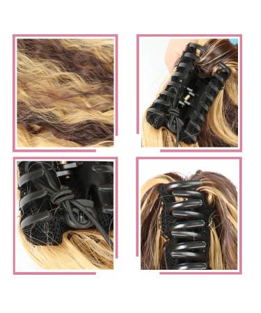 Amyseller 22-Inch Curly Hairpiece - Synthetic Ponytail Extensions for Women - Clip-in Braid Hair Extensions (Color 4#) - Buy Online on GoSupps.com