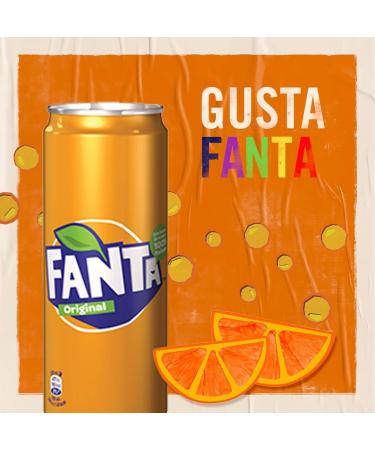 Fanta Original Alcohol-Free Refreshing Drinks with Orange Juice Disposable Box 250 ml + 1 Box of San Benedetto Lemon Iced Tea Sugar Free 330 ml - Buy Online on GoSupps.com