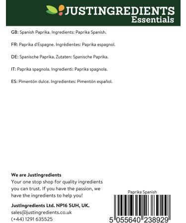 JustIngredients Essential Spanish Paprika 1 kg - Pack of 2 - Buy Online on GoSupps.com