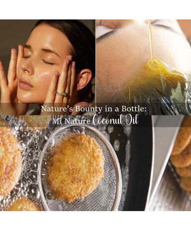 mi nature Coconut Oil| Virgin Coconut oil| For Edible |For Hair care| Pure & Natural Plant based Oil |100ml (3.38 fl oz) - Buy Online on GoSupps.com