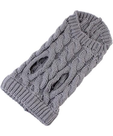 Buy PetyOung XL Gray Dog Sweater Vest | Warm Knit Wool Coat for Small & Medium Dogs - Winter Crochet Clothing - Buy Online on GoSupps.com