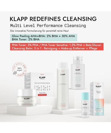 KLAPP Cosmetics Triple Action Glow Peeling AHA + BHA 30ml - Buy Online on GoSupps.com
