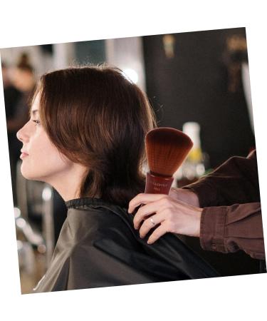 Beavorty shave for men neck brush Hair Removal Brush mens duster Soft Barber Neck Duster for hair Salon Shaving Brush Hair Salon Brush man styling brush clean Bamboo 14*4.5cm Brown - Buy Online on GoSupps.com