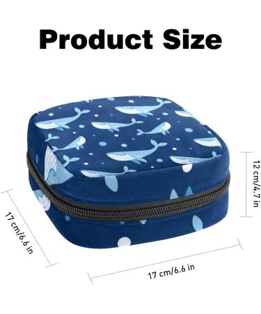 Cartoon Shark Sanitary Napkin Storage Bag - Menstrual Period Pouch for Women & Teen Girls (Color 11) - Buy Online on GoSupps.com