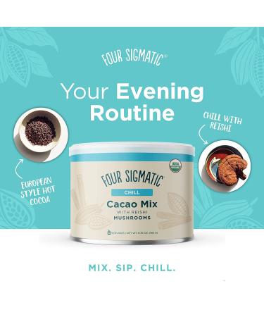Four Sigmatic Reishi Mushroom Hot Cacao Mix | Stress & Sleep Support | Vegan & Gluten-Free | USDA Fair Trade | 30 Servings - Buy Online on GoSupps.com