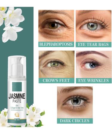 Jasmine Eye Cream for Dark Circles and Puffy Eyes - Anti Wrinkle Eye Cream for Women - Fade Fine Line Remove Eye Bags - Firming Lifting Moisturizing Improves Contours - Buy Online on GoSupps.com