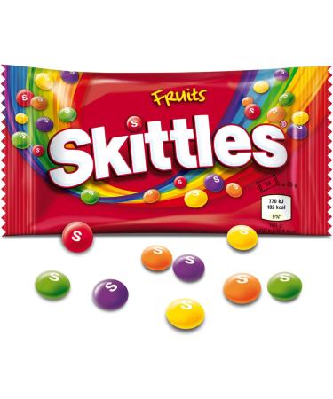 SKITTLES Chewies - Fruit Flavour Candy - Large 36 x 45g Sachets - 1.65kg - Buy Online on GoSupps.com
