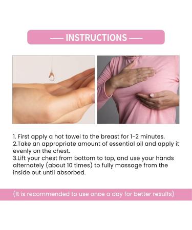 Breast Massage Oil - Restore Elasticity Lifting & Nourishing - 2 Pack 30ml - Gentle Daily Use Essential Oil - Buy Online on GoSupps.com