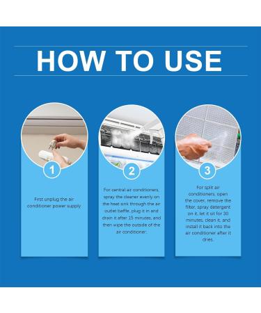 Shakven Air Conditioner Cleaner No Washing Air Conditioner Foaming Coil Cleaner Spray | Coil Cleaner for Ac Unit Ac Coil Cleaner 120ml Ac Coil Cleaner Foam for Commercial & Residential Air - Buy Online on GoSupps.com