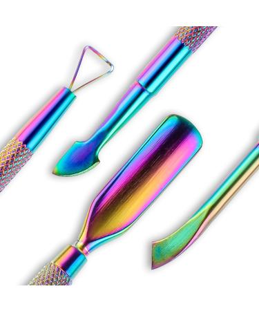 2PCS Stainless Steel Cuticle Pusher & Cutter Set for Manicure & Pedicure - Buy Online on GoSupps.com