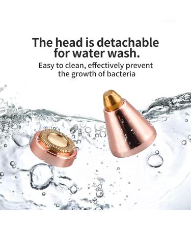 2 in 1 Eyebrow Trimmer & Facial Hair Remover for Women - Portable Electric Painless Shaver for Face Chin Upper Lip Neck & Bikini Line Grooming - Buy Online on GoSupps.com