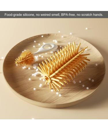 Bebamour Silicone Baby Bottle Brushes - Scratch-Resistant Cleaning Tool for Bottles & Straws with Storage Stand (Green Snail) - International Shipping Available - Buy Online on GoSupps.com