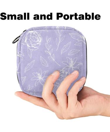 Portable Women's Menstrual Cup Bags | Floral Multi-Color Pouches for Teens | Ideal for First Period & Tampons - Buy Online on GoSupps.com