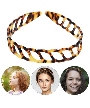 Lurrose French Tortoise Shell Headband - Deep Tortoiseshell Hair Hoop for Women - Buy Online on GoSupps.com