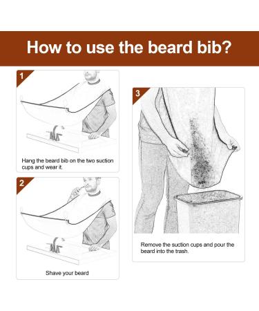 Singwow 2-in-1 Beard Shaping Tool & Shaving Bib Set - Grooming Template + Apron | Ultimate Gift for Men's Beard Trimming Kit - Buy Online on GoSupps.com