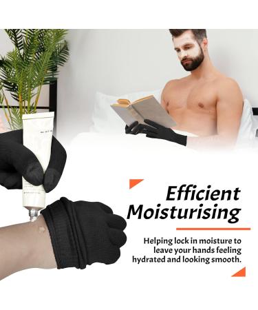 Migliore Wear Eczema Gloves - 2 Pairs Black Cotton Touchscreen Moisturizing Gloves for Adults - Large/XL - Buy Online on GoSupps.com
