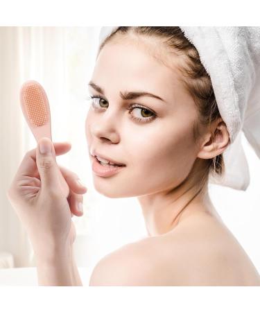 Facial Scrubber for Face | Silicone Finger Handheld Face Cleansing Brush | Space Saving Face Wash Brush for Travel Soft Face Cleansing Brush for Cleansing Pochy Lotus Root Powder - Buy Online on GoSupps.com