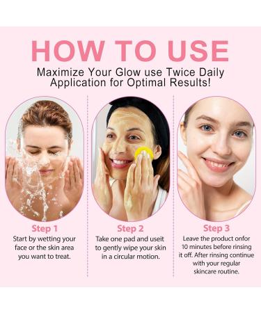  Feeliville Turmeric Pads Kojic Acid & Turmeric Pads Infused Foaming Exfoliating Pads for Dark Spots Dull Skin Unclog Pores Help Balance Skin Oil and Water (2  - Buy Online on GoSupps.com