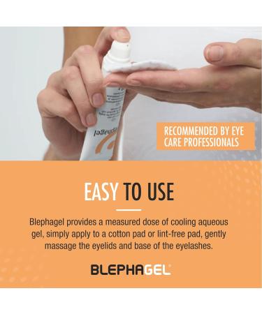 Blephagel Daily Eyelid Cleansing Gel | Gentle Cleanser to Refresh and Soothe Sensitive Eyelids | Preservative-Free and Hypoallergenic Formula | Pack of 3 x 30g Tube - Buy Online on GoSupps.com