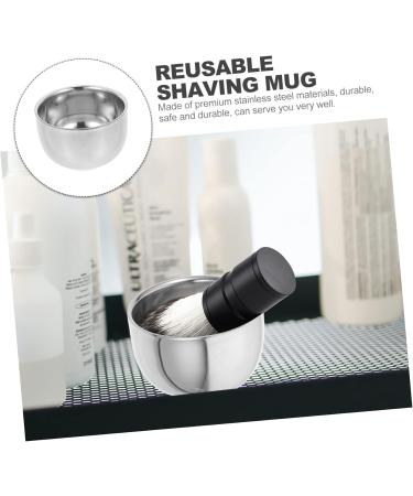 Minkissy Men's Shaving Bowl Set - Premium Razor Cup & Soap Dish with Aluminum Sandpaper - Perfect Grooming Equipment for Smooth Shaves - Buy Online on GoSupps.com