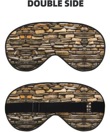 Rustic Rocks Brick Wall Soft Sleep Eye Mask Female Breathable Eye Patch Perfect for Travel and Relaxation - Buy Online on GoSupps.com