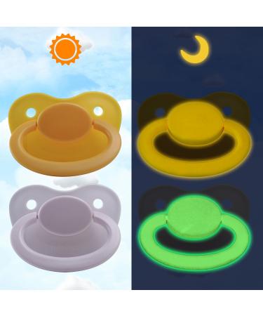 Buy LittleForBig Pacifier Generation 1 Night Glow Set - White/Yellow | International Shipping Available - Buy Online on GoSupps.com