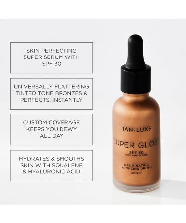 Super Glow Serum SPF30 Illuminating Bronzing Drops - Buy Online on GoSupps.com