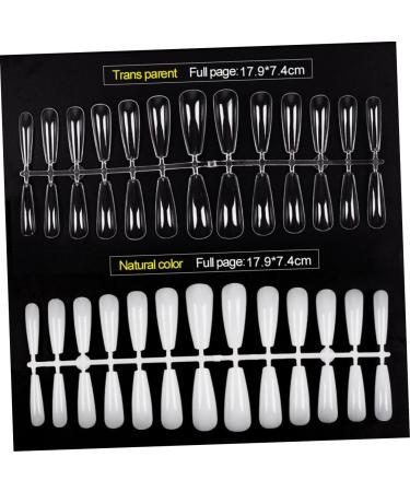 Mikinona 1 Set Transparent Nail False Nails Fake Nails Women Manicures Artificial Fingernails Nail Tips for Women - Buy Online on GoSupps.com