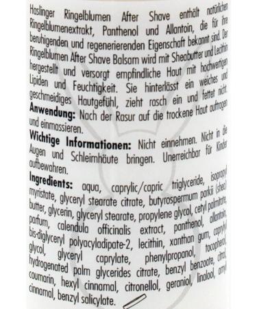 Marigold After Shave Balm by Haslinger - Soothing 100ml | Best International Shipping - Buy Online on GoSupps.com