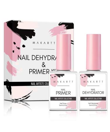 Natural Nail Dehydrator & Primer Bundle for Acrylic Nails and Gel Polish | 3-in-1 Super Strong UV Gel Glue for Fake Nails - Buy Online on GoSupps.com
