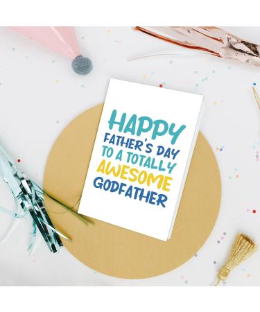 Nchigedy Godfather Father's Day Card - Perfect Gift from Goddaughter/Godson | Happy Father's Day to Awesome Godfather #18 - Buy Online on GoSupps.com