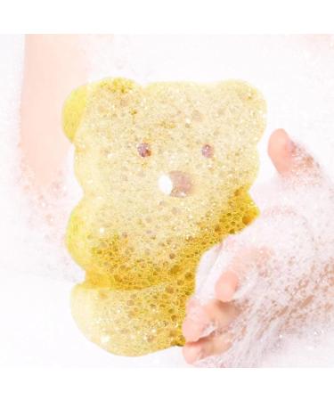 Bath Sponge for Kids Soft Body Wash Scrubber Cute Dead Skin Remover Body Scrubber Bath Rub Shower Brush for Children Kids Baby Toddler Orange - Buy Online on GoSupps.com