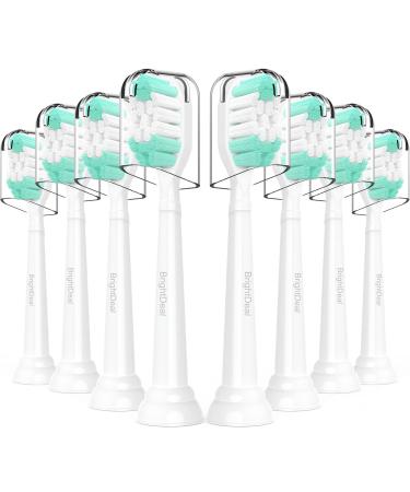 BrightDeal Replacement Toothbrush Heads for Philips Sonicare ProtectiveClean 4100 5100 6100 DailyClean Plaque Control Gum Health G2 C2 Toothbrush Head HX6817/01 HX6857/11 Electric Toothbrushes, 8 Pack Blue
