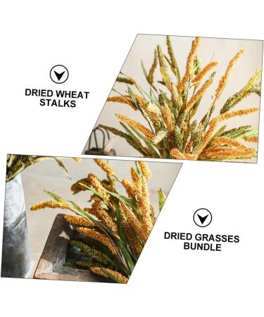 MAGICLULU 2pcs Simulated Ears of Corn Decoration for Home Artificial Wheat Stalks Wheat Ears Dried Flowers Faux Plants Fake Plant Decor Fake Ear of Wheat Pu Manual Fake Grass Goldenx2pcs 12X75CMx2pcs - Buy Online on GoSupps.com
