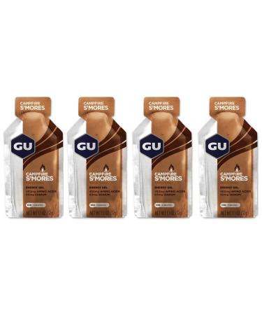GU Energy Running Gels - 4 Gel Taster Pack - Sports Energy Gels For Running Cycling Triathlon (Campfire S'mores) - Buy Online on GoSupps.com