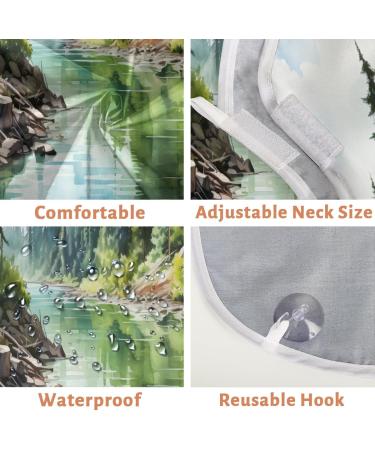 Buy Landscape Beard Bib Apron - Beard Hair Catcher for Men | Perfect Father's Day & Anniversary Gifts with Suction Cups - Buy Online on GoSupps.com