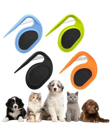 Knitting COMB PET PET GROOMING TOOL CAT COMB Dog Pet Hair Removal Grooming Brush Knotting Comb for Cats Knotting Comb Cats Pet Massage Hair Removal Com For Removing Tangled Hair (4PCs)