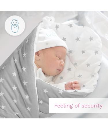 Baby Swaddle Wrap Blanket - Newborn Cotton Swaddling Sleeping Bag 0-3 Months | Big Stars Design - Buy Online on GoSupps.com