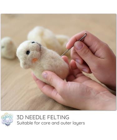 1 LB Natural White Wool Filler for Needle Felting, Stuffing, Blending and Dryer Balls - Buy Online on GoSupps.com