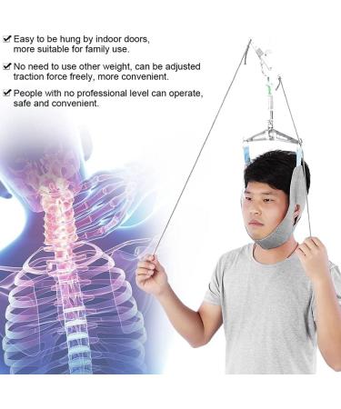 Adjustable Cervical Traction Device - Over The Door Neck Brace for Pain Relief & Correction - Buy Online on GoSupps.com