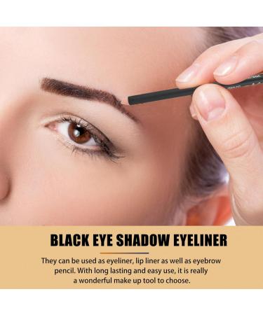 FOMIYES 36 Pcs Black Eyeliner 1 Black Eyebrow Pencil Beauty Practical Eyeliners Makeup Tools Wooden Pole 1 count (Pack of 1) Blackx3pcs - Buy Online on GoSupps.com