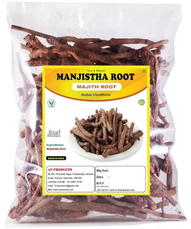 Wemsu Pure Dried Manjistha Root 50g Rubia cordifolia | Indian Madder | Majith | Ayurvedic Herb for Skin Health Detox & Blood Purification