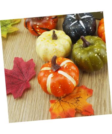 ABOOFAN 18 Pcs Statue Decor Flash Suit Artificial Mini Pumpkins Halloween Decor Painted Pumpkins Cat Jack o Lantern Pumkin Figure Pumpkin Decor Miniture Decoration Fake Fruit Set - Buy Online on GoSupps.com