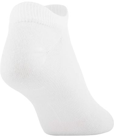Under Armour Women's Essential 2.0 No Show Socks 6-Pack - White/Cerise - Size Medium - Buy Online on GoSupps.com
