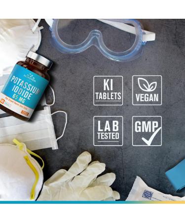 NordVida Potassium Iodide 65 mg Tablets, Emergency Kit, Iodide Pills, Survival Kit, Potassium Iodide (KI) Tablets, Thyroid Support, 60 KI Counts - Buy Online on GoSupps.com