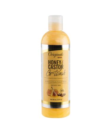 Africa's Best Originals by and Castor Hair Co-Wash for Natural Curls Coils and Waves Sulfate-Free Honey 12 Fl Oz