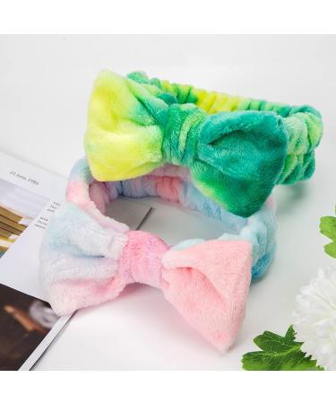 Shindel 8PCS Coral Fleece Makeup Headbands - Bow Hair Bands for Women - Spa, Shower, Sports, Yoga - Buy Online on GoSupps.com