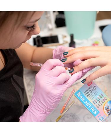 CEOBOALK 12 Metallic 3D Nail Polish Pencil Set - DIY Nail Art Graffiti & Manicure Tools for Halloween - Buy Online on GoSupps.com